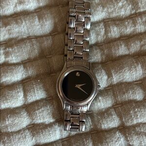 Movado Classic Silver and Black Timepiece